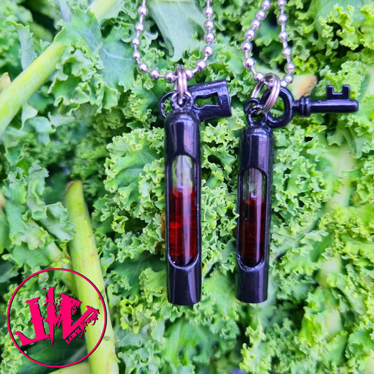 Multicolor Kit 2 vials, 2 colors, pick your colors! Blood Vial Kit Long Distance Blood Pendants Alternative Wedding Lovers BloodVials