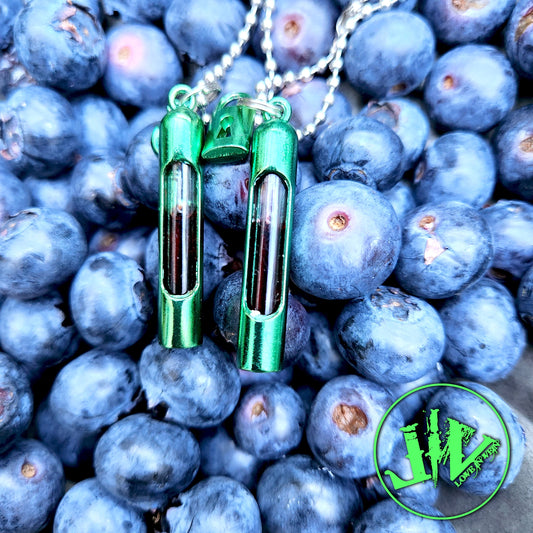 Apple Green Color Blood Vial Kit | Blood Vial Jewelry | Blood Vial Necklaces | Wedding Jewelry | Blood Vials Lovers