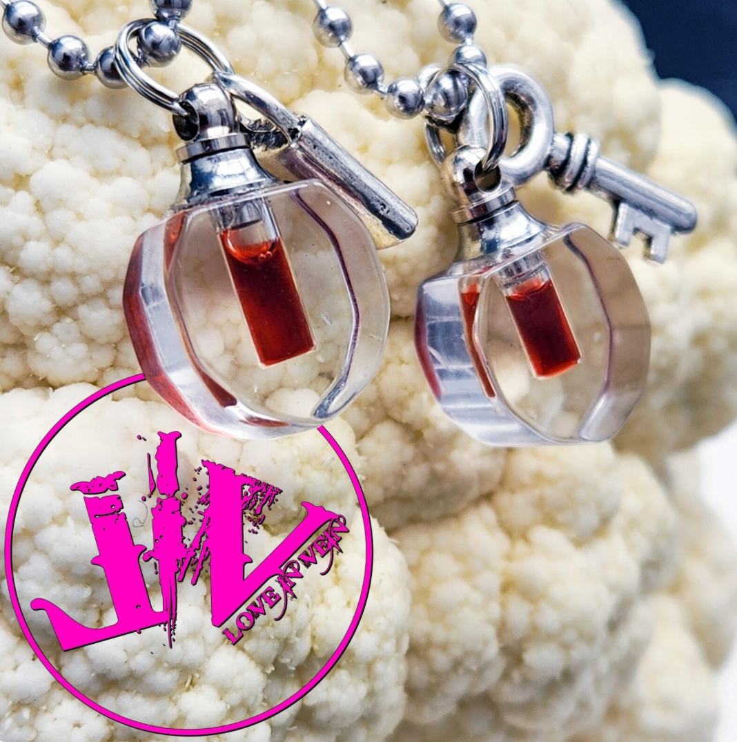 Blood Jewelry Empty Vials For Your Blood Vial Pendants for Wedding Gift For Couples Date Night Gift for Friends Blood Vial Necklaces (Copy)