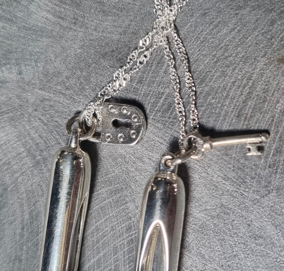 Sterling Silver 925 Blood Vial Kit Blood Vial Jewelry for Wedding | Anniversary Gift | Blood Vial Necklaces | Silver Blood Vials for Couples