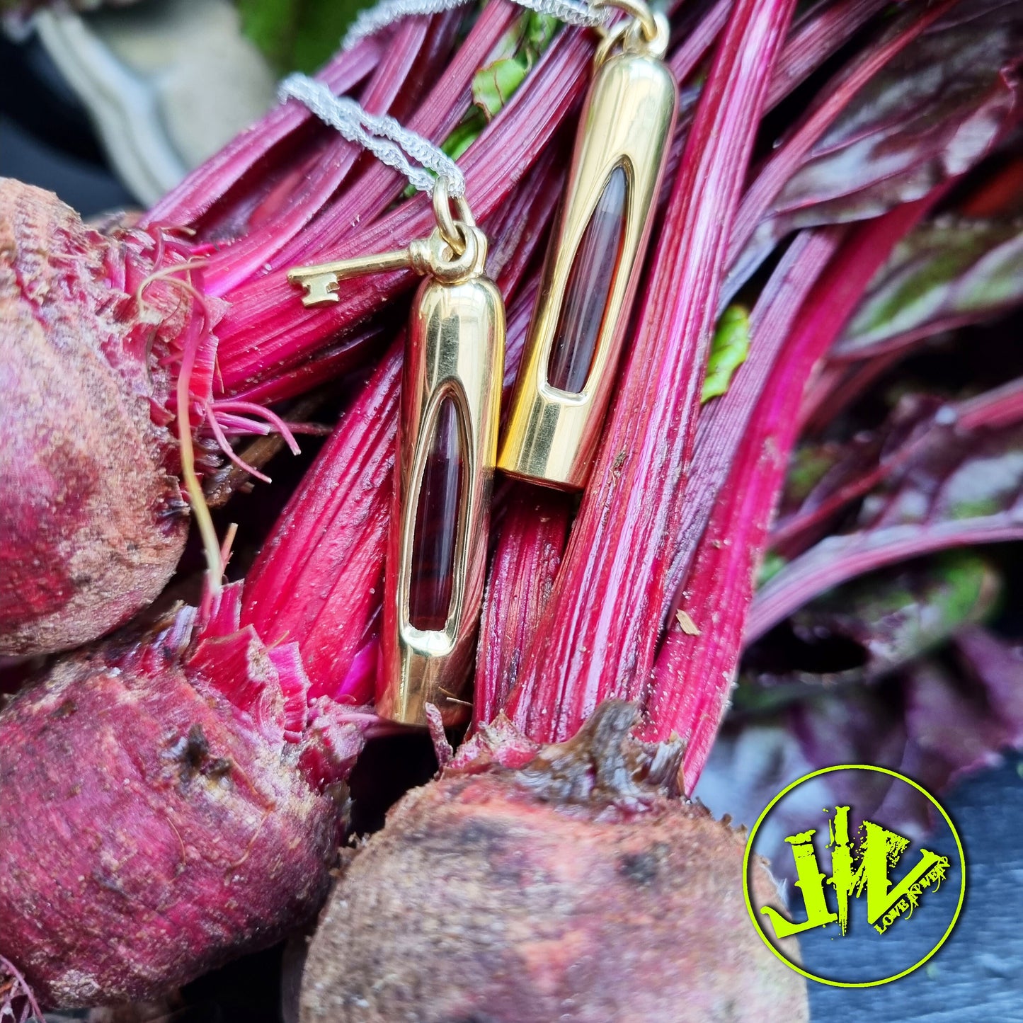 Gold-Plated Sterling Silver Blood Vial Kit | Blood Vial Jewelry |  Blood Vial Necklaces | Gold plated Wedding Blood Vial Set