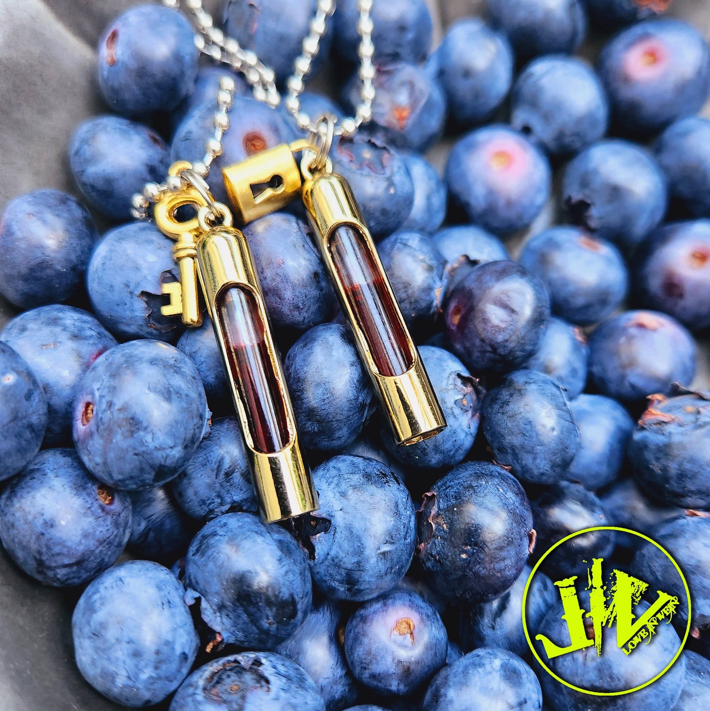 18K Karat Gold-Plated Blood Vial Kit | Blood Vial Jewelry |  Blood Vial Necklaces | Couples Blood Vials