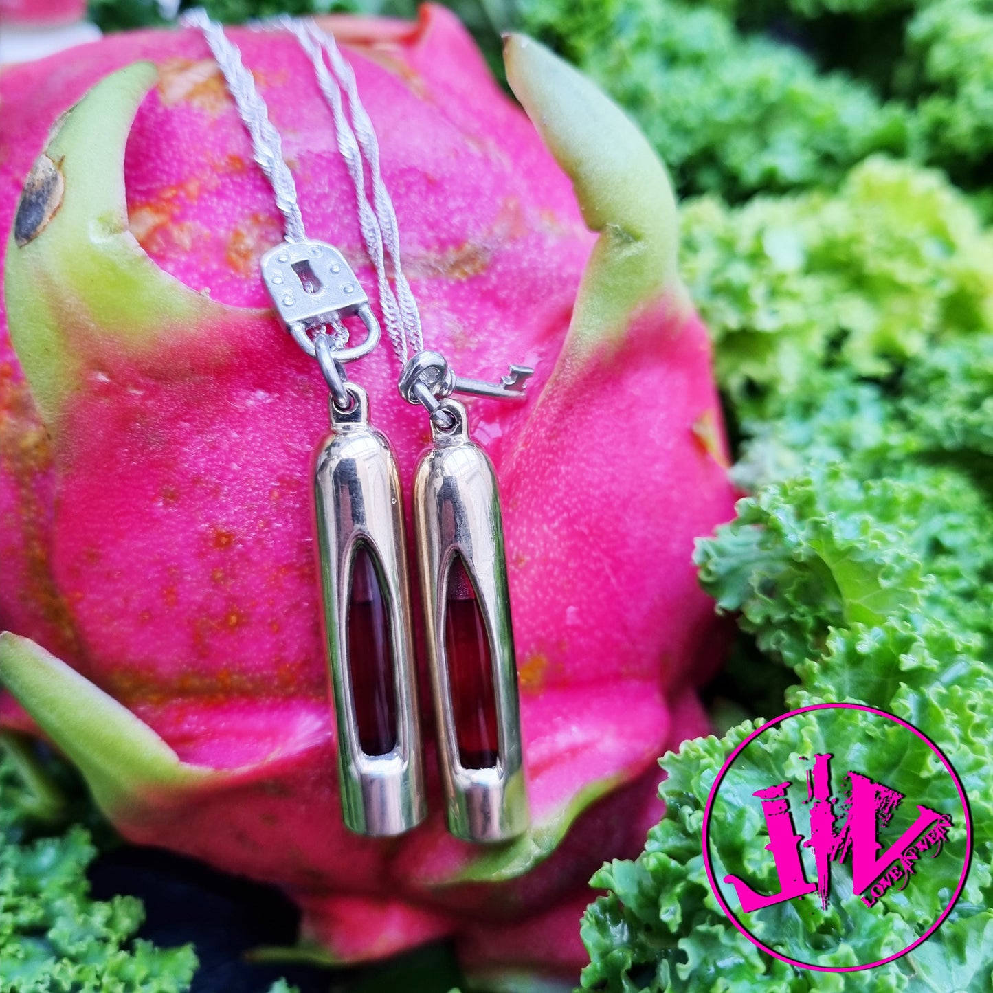 Silver Wedding Jewelry | Blood Vial Pendants | Blood Vial Kit with Anticoagulant for Blood Necklaces for Long Distance Couples