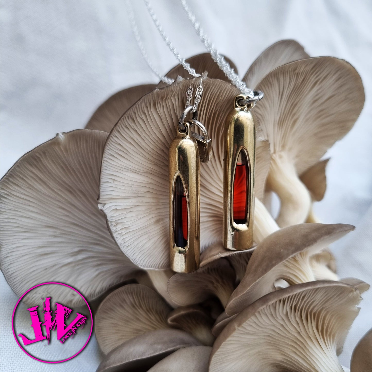 Solid Brass Blood Vial Pendants | Blood Vial Kit with Anticoagulant for Blood Necklaces for Long Distance Couples | Anniversary Jewelry